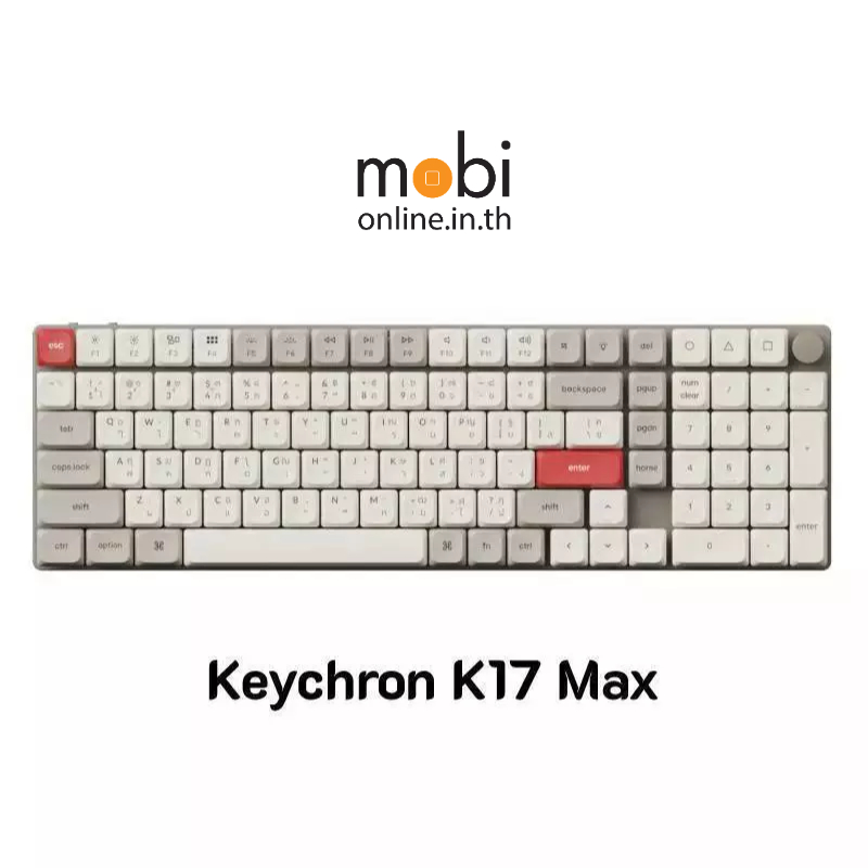 คีย์บอร์ด Keychron K17 Max QMK Wireless Custom Mechanical Keyboard Retro ขนาด 96% - TH / EN