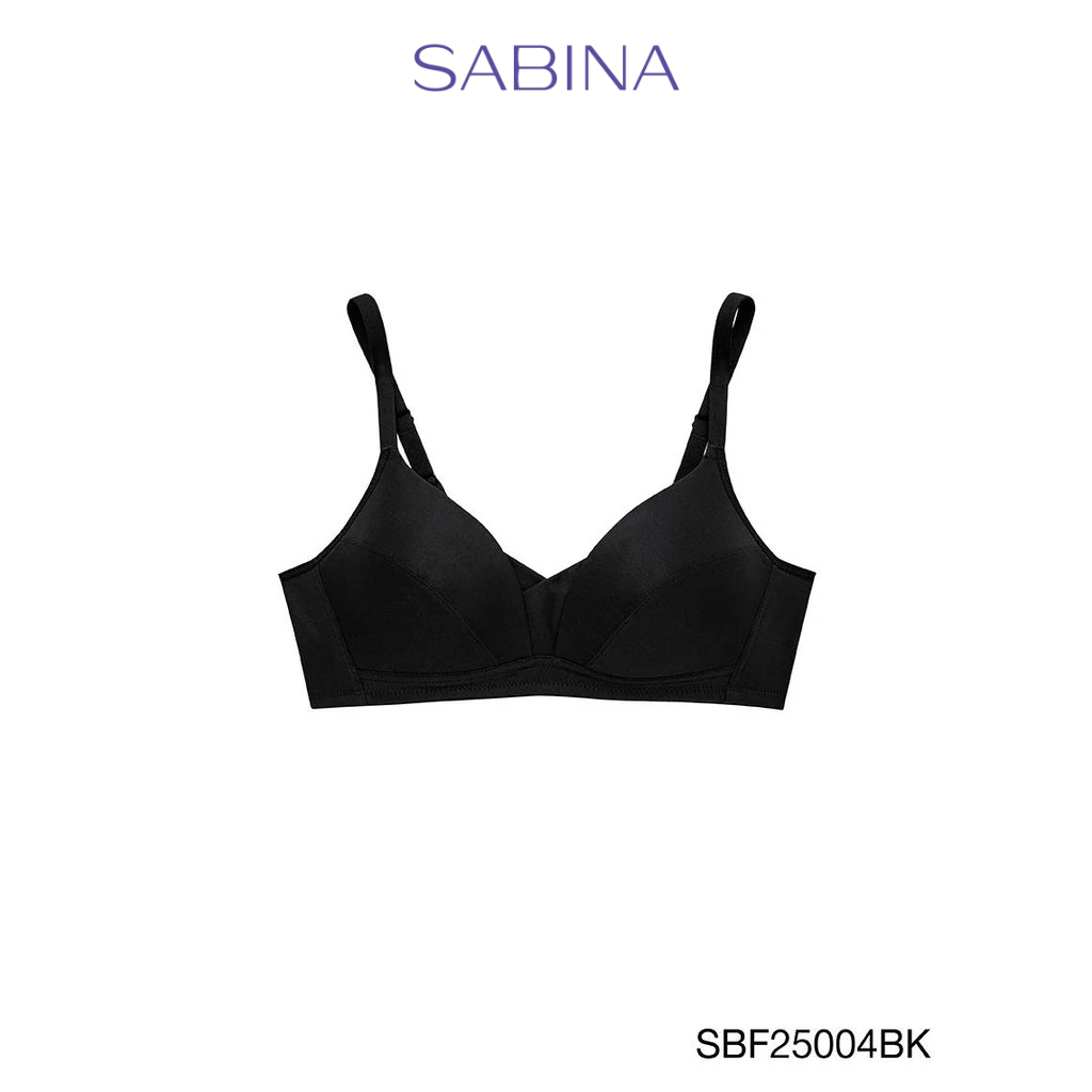Sabina Forever Young Level 1 เสื้อชั้นใน  ไร้โครง รหัส SBF25004BK - สีดำ