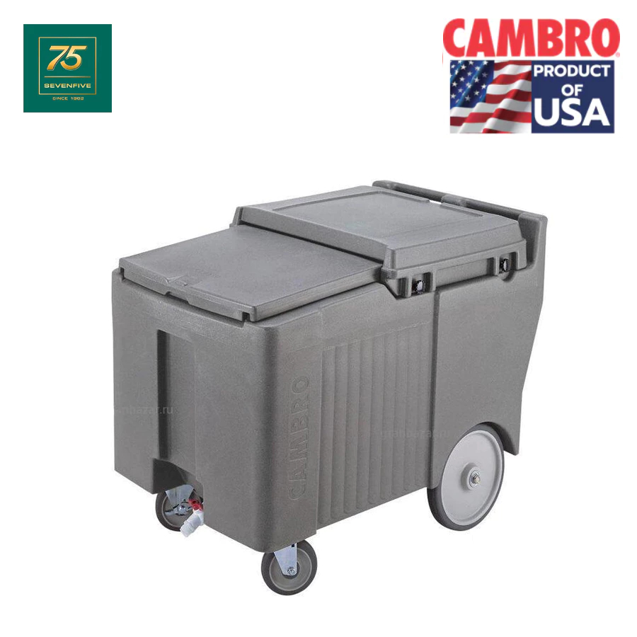 CAMBRO ถังเคลื่อนย้ายน้ำแข็ง ถังใส่น้ำแข็ง รถน้ำแข็ง ความจุ80kg ขนาดกว้าง58.5xสูง88xลึก80ซม CAM1-ICS