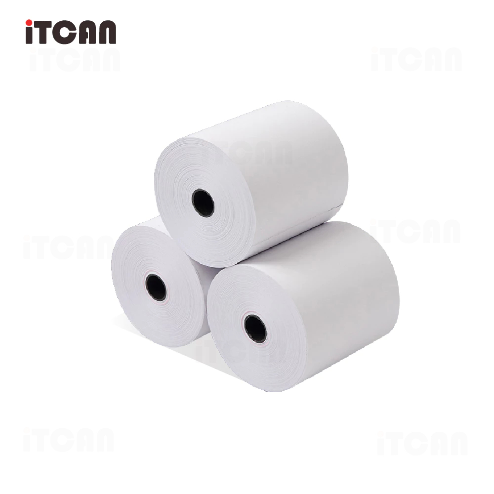 【ถูกสุด】กระดาษปริ้นบิล 80x80 mm50ม้วน กระดาษความร้อน 80*80 บิลใบเสร็จ Bill ReceiptPaper iTCAN - 3