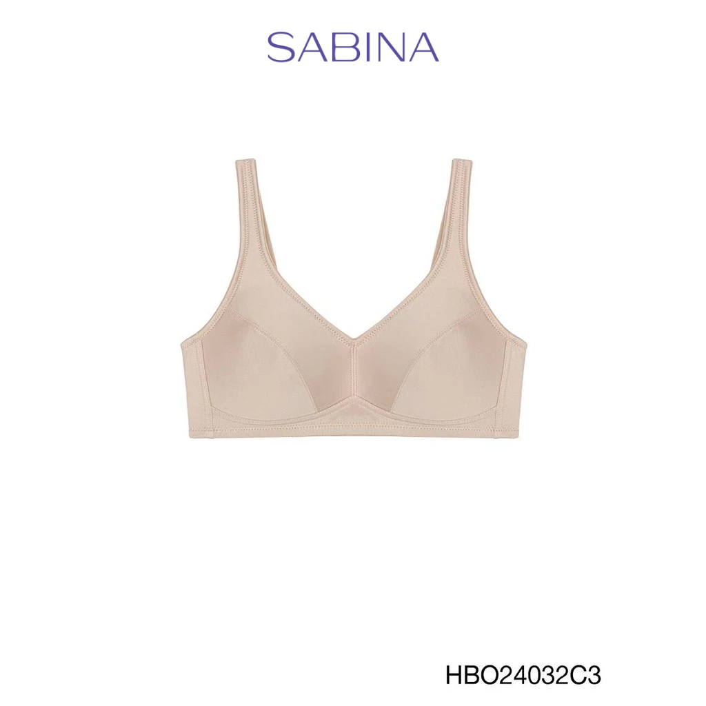 Sabina Habpy Adult Level 1 เสื้อชั้นใน  ไร้โครง รหัส HBO24032C3 - สีเนื้อเข้ม