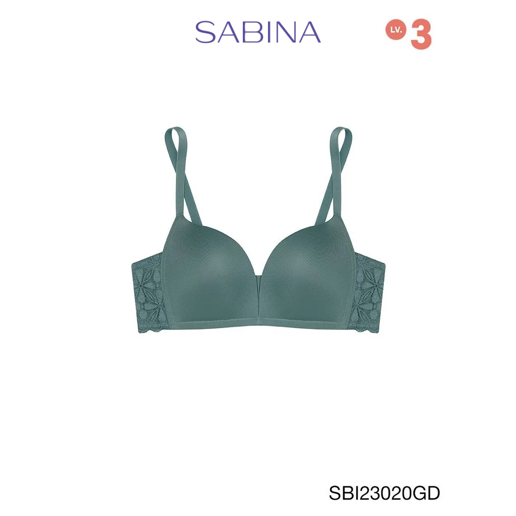 Sabina Modern V Level 3 เสื้อชั้นใน  ไร้โครง รหัส SBI23020GD - สีเขียวเข้ม
