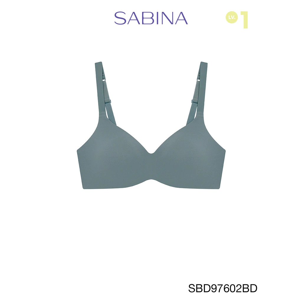 Sabina Perfect Bra Level 1 เสื้อชั้นใน ไร้โครง รหัส SBD97602BD - สีน้ำเงินเข้ม
