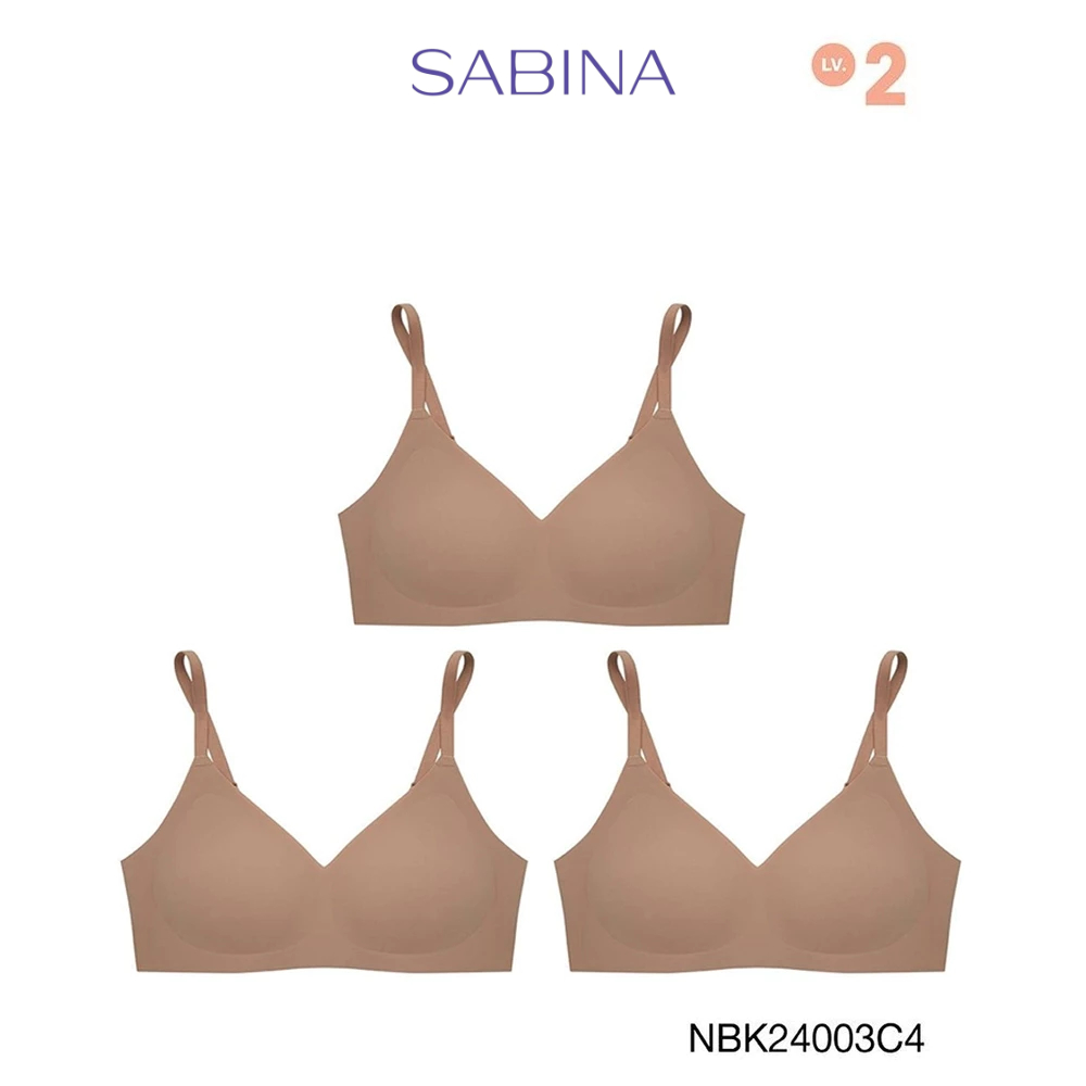 [Online Exclusive] Sabina เสื้อชั้นใน (Set 3 ชิ้น)Soft Collection Level 2 ไร้ตะเข็บ ไร้โครง รหัส NBK