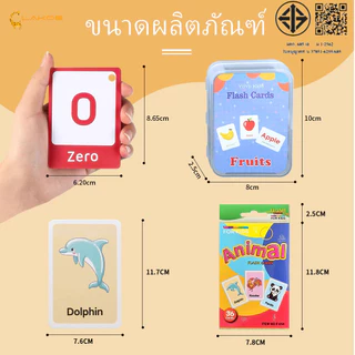 LAKOEMALL แฟลชการ์ด Flash Card การศึกษาปฐมวัย หนังสือเด็ก แฟรชการ์ด ของเล่นเสริมการเรียนรู้ บัตรคํา