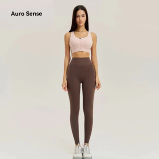 Auro Sense สปอร์ตบรา สำหรับ ผู้หญิง วิดพื้นแบบแรงกระแทกสูง ออกแบบ ซิปด้านหน้า คุณภาพสูง สปอร์ตบรา วิ่ง