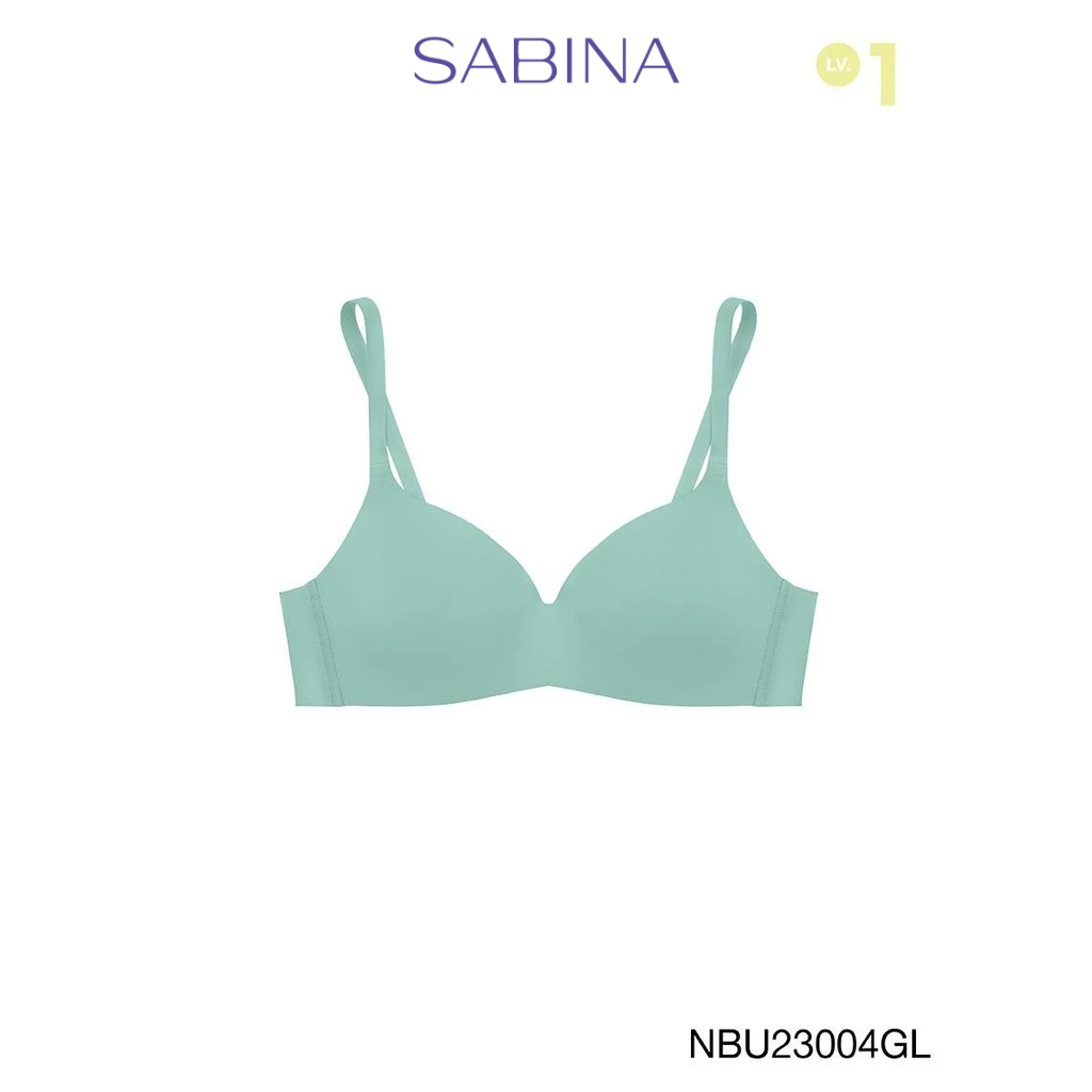 [Online Exclusive]  Sabina Pretty Perfect Level 1 เสื้อชั้นใน ไร้ตะเข็บ  ไร้โครง รหัส NBU23004GL - ส