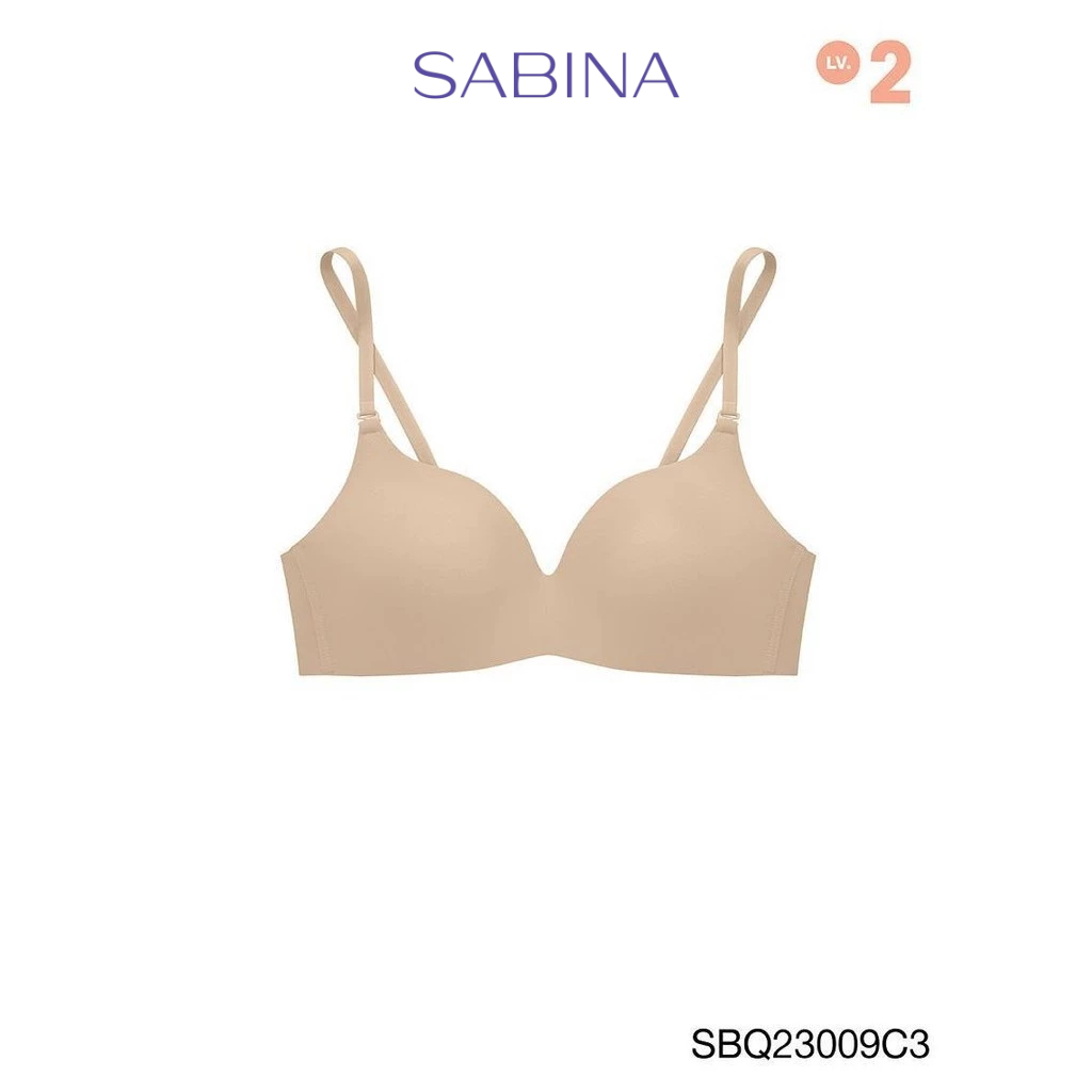 SABINA BRALESS | TWENTY FIVE เสื้อชั้นในไม่มีโครง รหัส SBQ23009C3 สีเนื้อเข้ม