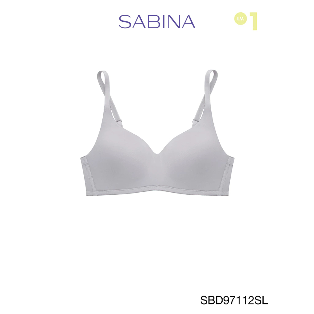 Sabina เสื้อชั้นใน Wireless (ไม่มีโครง) รุ่น Perfect Bra รหัส SBD97112SL สีเทาอ่อน