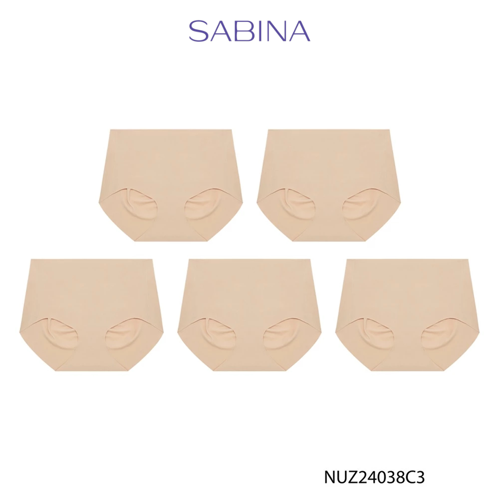 [Online Exclusive] กางเกงชั้นใน (Set 5 ชิ้น)Panty Zone Seamless Series ทรงเอวสูงปานกลาง รหัส NUZ24038C3 - สีเนื้อเข้ม