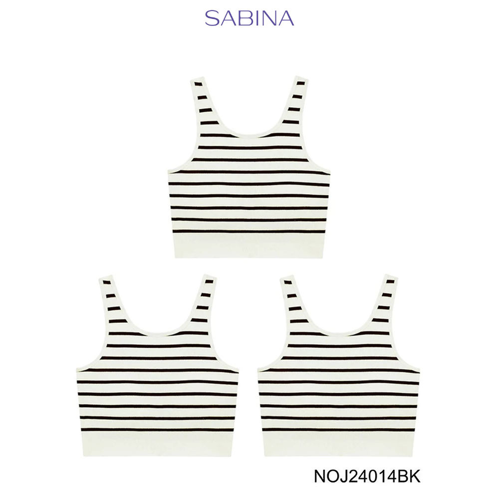 Sabina Bra Tops (Set 3 ชิ้น) [Online Exclusive] Loungewear เสื้อกล้าม รหัส NOJ24014BK - สีดำ