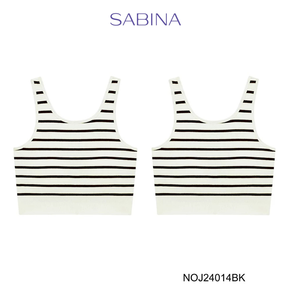 Sabina Bra Tops (Set 2 ชิ้น) [Online Exclusive] Loungewear เสื้อกล้าม รหัส NOJ24014BK - สีดำ