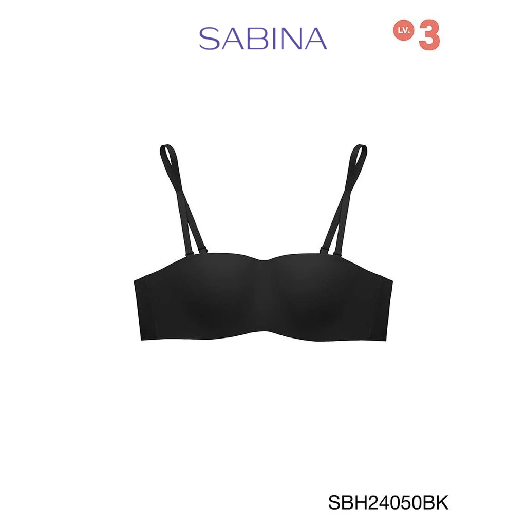 Sabina Soft Doomm Level 3 เสื้อชั้นใน  ไร้โครง รหัส SBH24050BK - สีดำ