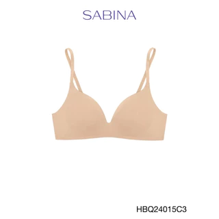 Sabina Habpy Twenty Five Level 2 เสื้อชั้นใน ไร้โครง รหัส HBQ24015C3 - สีเนื้อเข้ม