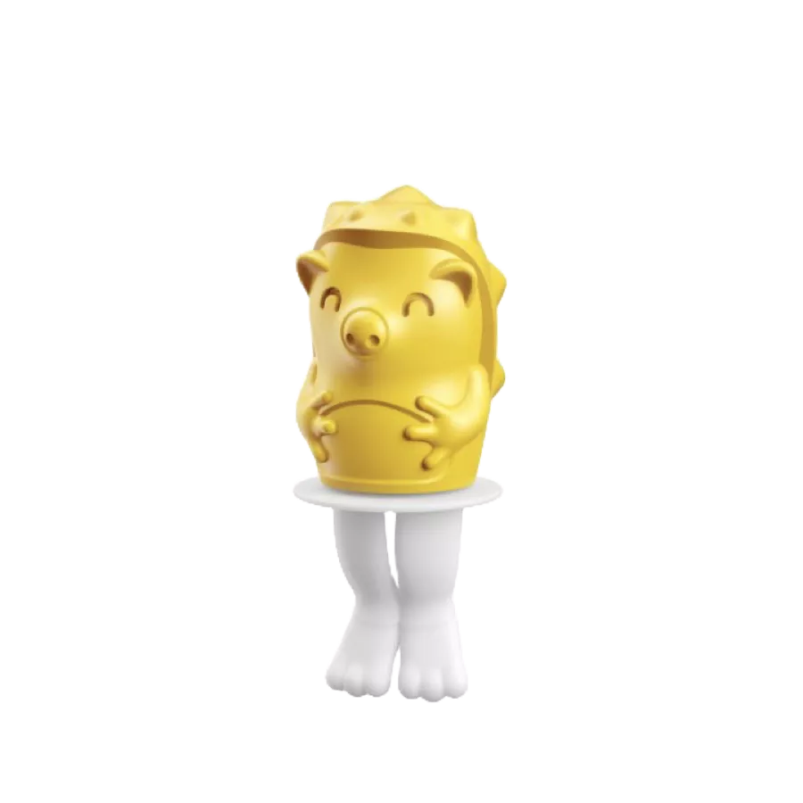 Zoku แม่พิมพ์ไอศกรีม Hedgehog Ice Pop Mold - Yellow by dotlife