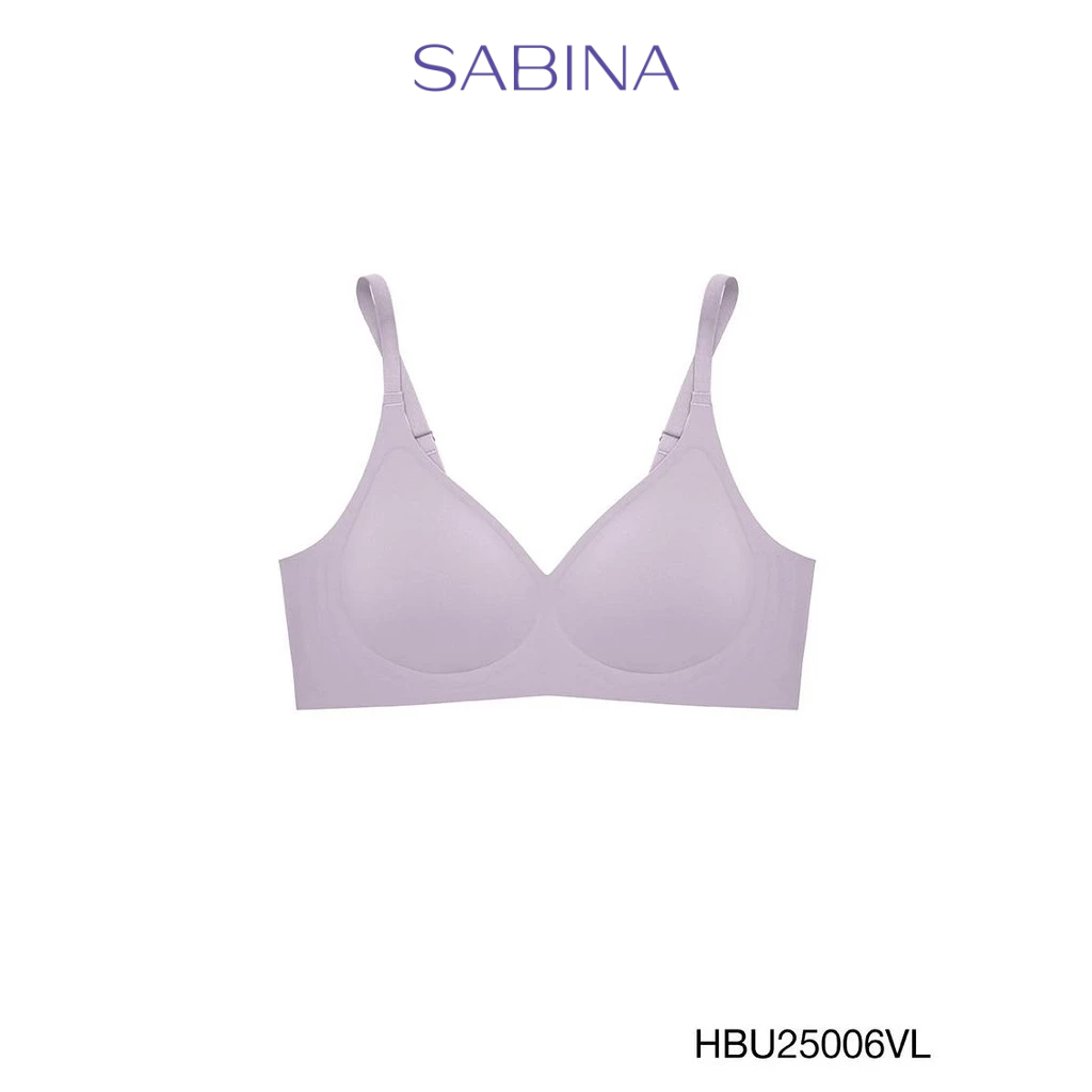 Sabina Habpy Pretty Perfect Level 1 เสื้อชั้นใน ไร้ตะเข็บ ไร้โครง รหัส HBU25006VL - สีม่วงอ่อน