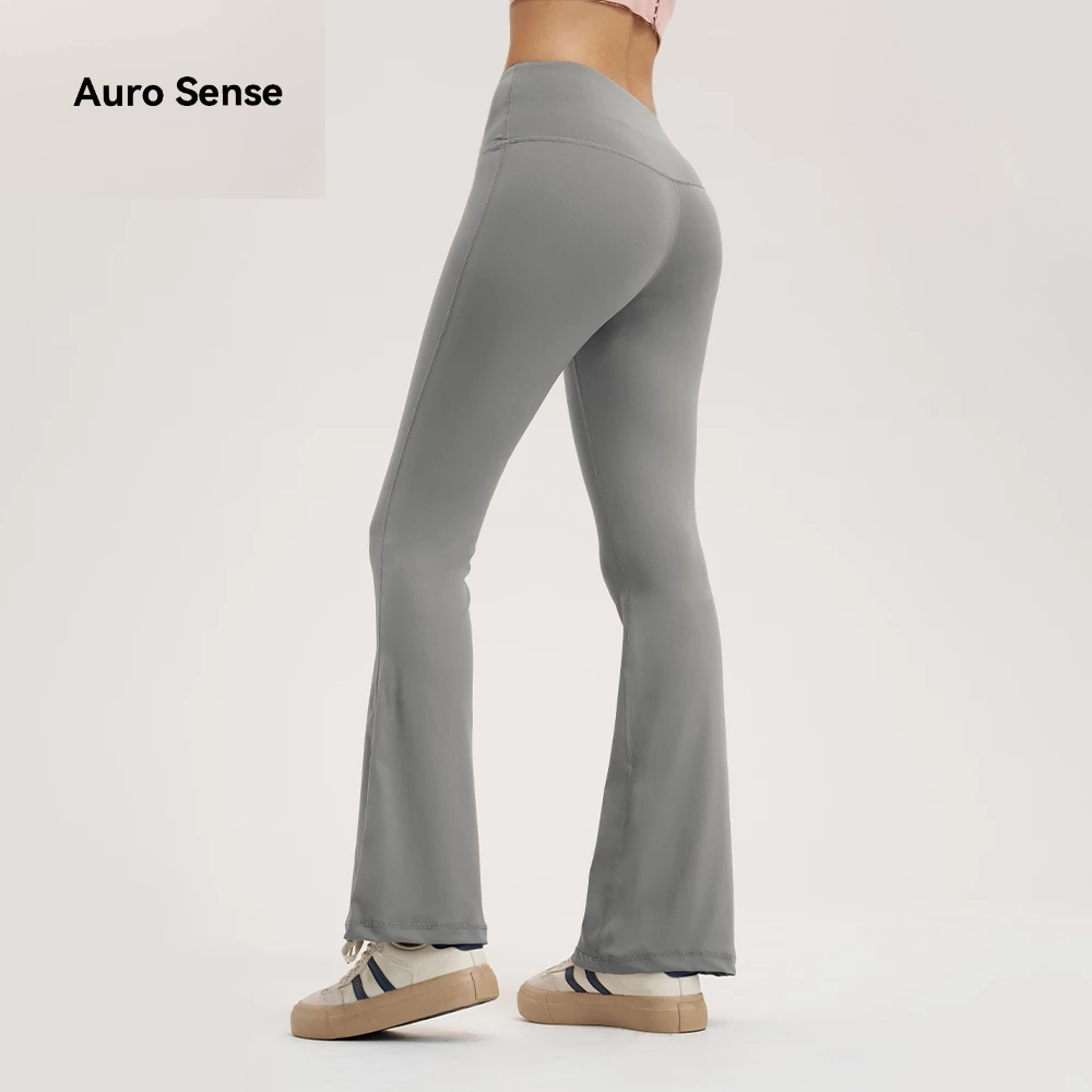 Auro Sense  กางเกงขายาว กางเกง กางเกงวิ่ง สำหรับ ผู้หญิง ทรงเอวสูง กางเกงขาบาน ทรงสวยพอตัว ออกแบบ เรียบง่าย