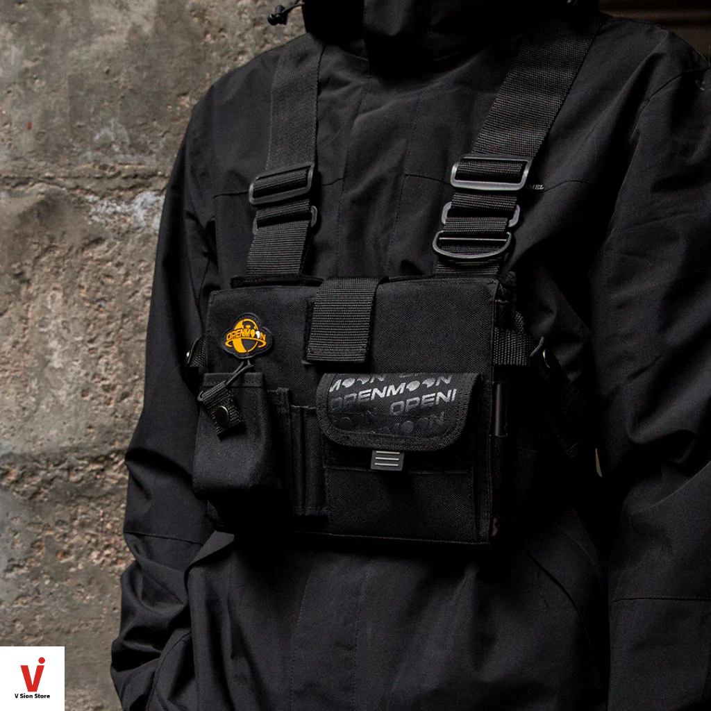 กระเป๋าคาดอก OPENMOON iPad Chest Protector Chest Tool Bag, Radio Carry Case Chest Front Pack