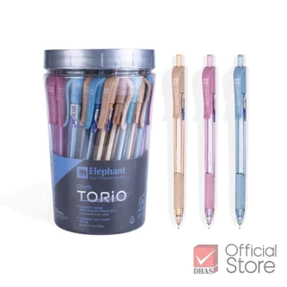 Elephant ปากกาลูกลื่น รุ่น Drift Torio (ดริฟท์ โทริโอะ) 0.7 มม. หมึกน้ำเงิน - กระปุก 50 ด้าม