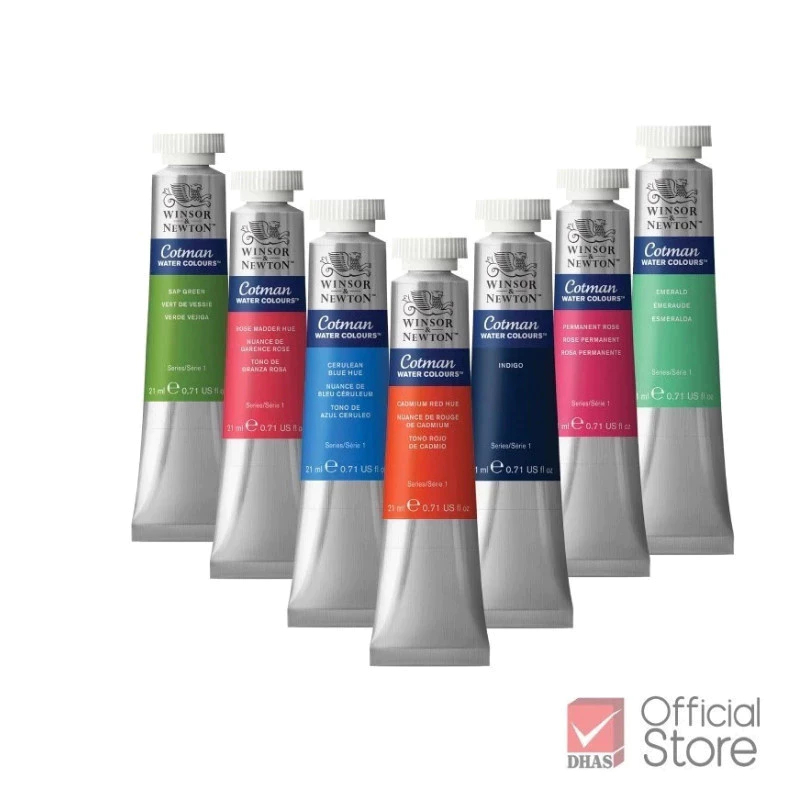 Winsor&Newton Cotman สีน้ำ สีน้ำคอทแมน 21 มล. 40 เฉดสี จำนวน 1 หลอด