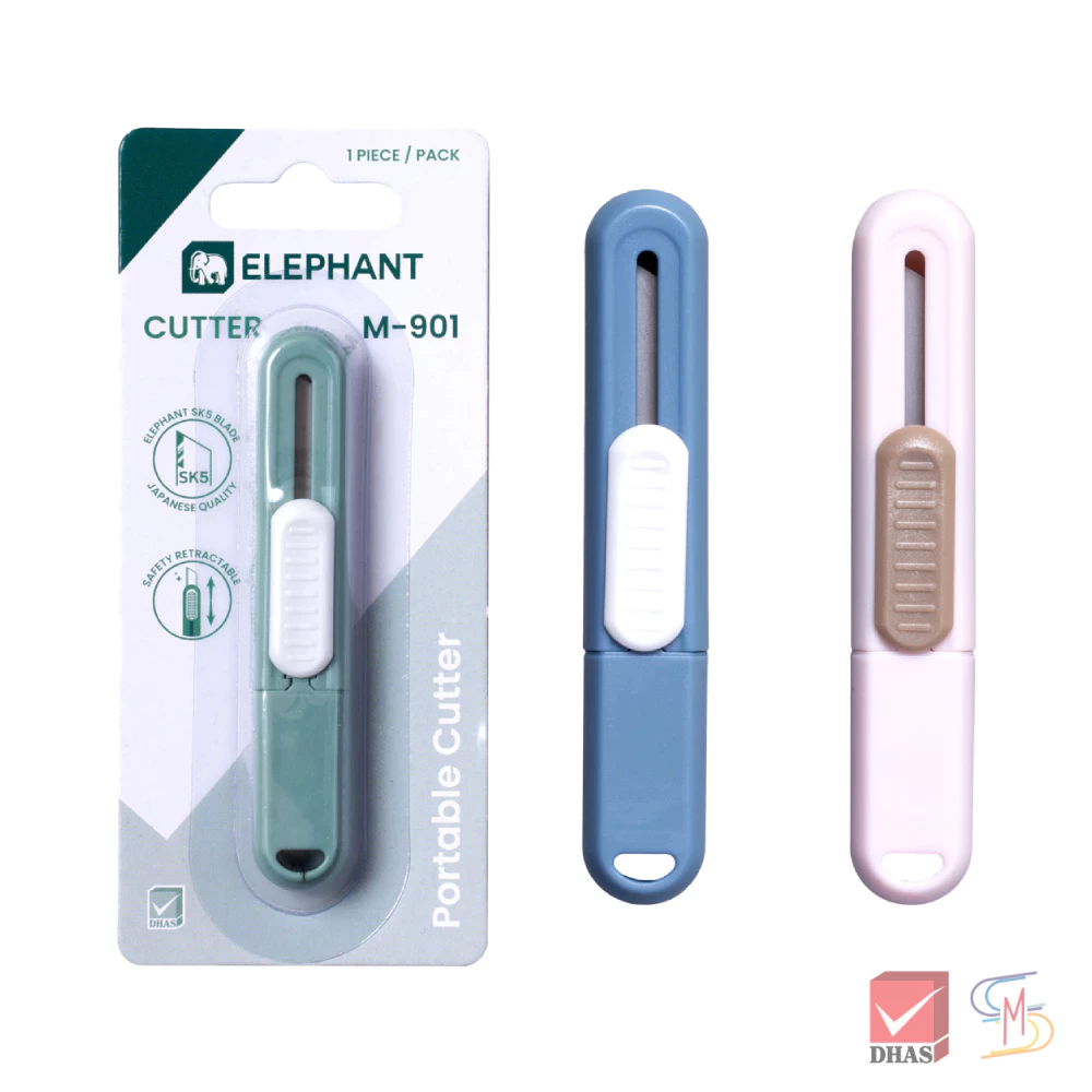 Elephant ตราช้าง คัตเตอร์ มินิคัตเตอร์ รุ่น M-901 คละสี จำนวน 1 อัน