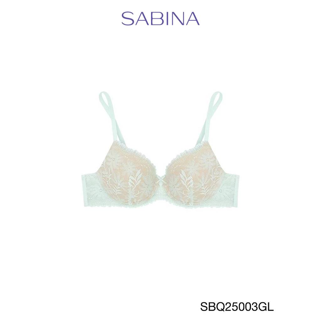 Sabina Twenty Five Level 2 เสื้อชั้นใน  มีโครง รหัส SBQ25003GL - สีเขียวอ่อน