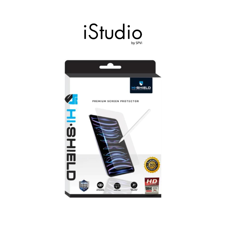 HI-SHIELD TG03 Tempered Glass ฟิล์มกระจกเต็มจอแบบใส สำหรับ iPad Air [M2/M3/M4] / iPad Pro M4" (2024) / IPAD MINI 6/7
