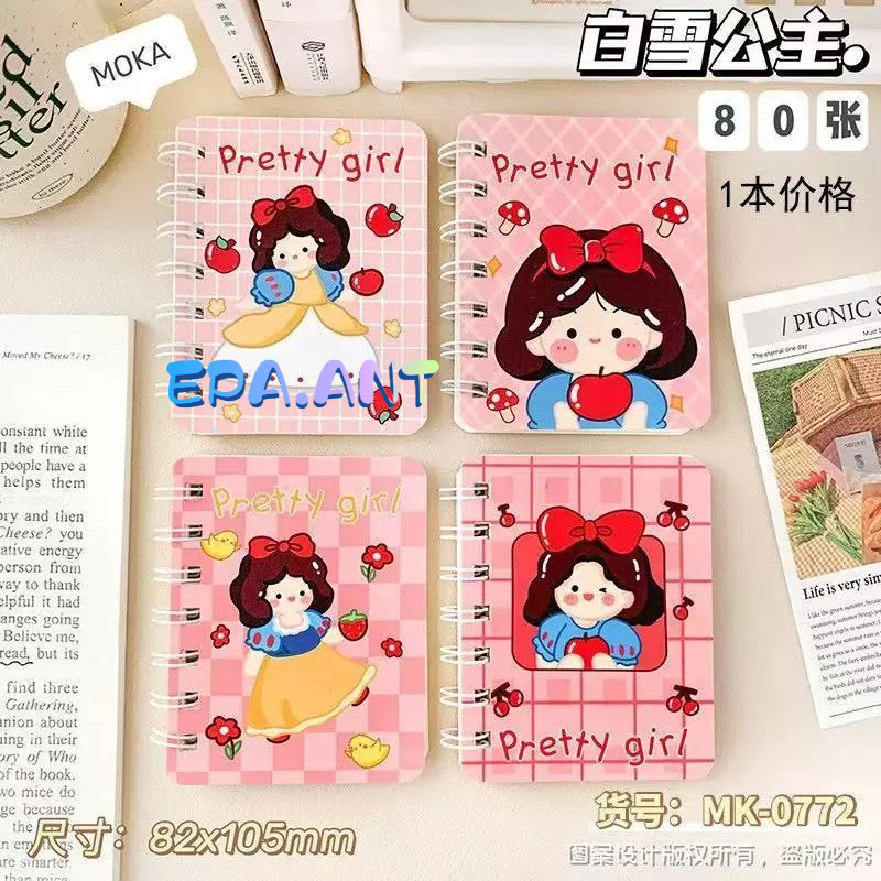 🚩EPA🚩ถูกที่สุด งานเขียน สมุดจดบันทึก โน๊ตจิ๋ว ลายการตุนย์น่ารัก ขนาดA7