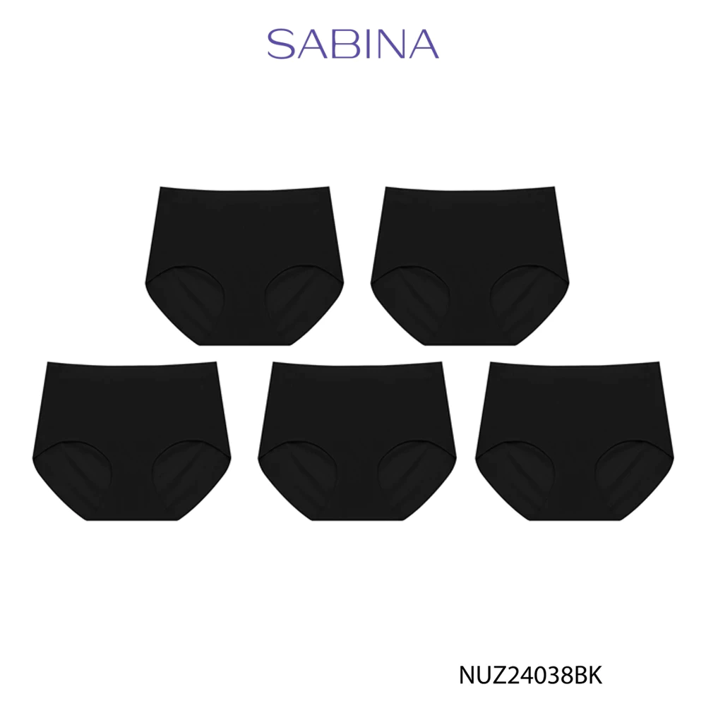 [Online Exclusive] กางเกงชั้นใน (Set 5 ชิ้น)Panty Zone Seamless Series ทรงเอวสูงปานกลาง รหัส NUZ24038BK -สีดำ