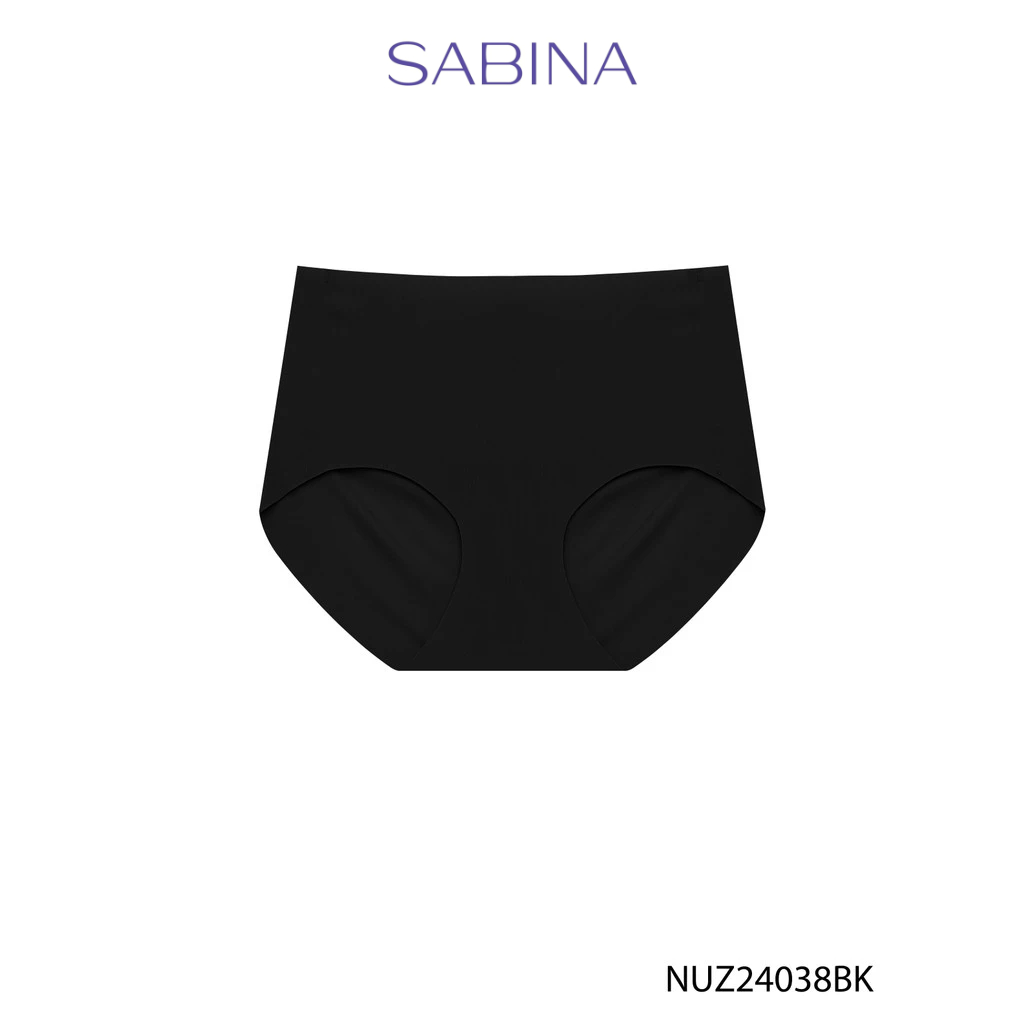 [Online Exclusive]  Sabina Panty Zone Seamless Series กางเกงในทรงเอวสูงปานกลาง รหัส NUZ24038BK - สีดำ