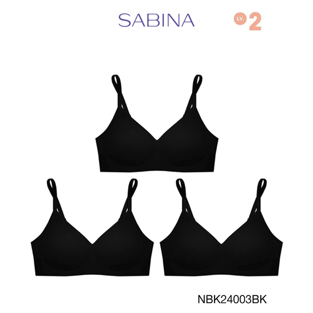 [Online Exclusive] Sabina เสื้อชั้นใน (Set 3 ชิ้น)S oft Collection Level 2  ไร้ตะเข็บ ไร้โครง รหัส N