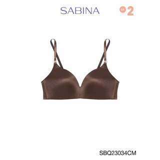 Sabina Twenty Five Level 2 เสื้อชั้นใน ไร้โครง รหัส SBQ23034CM - สีช็อคโกแลต