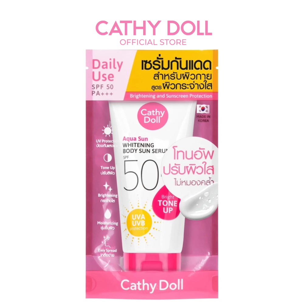 Cathy Doll อควาซันไวท์เทนนิ่งบอดี้ซันเซรั่ม เอสพีเอฟ50 พีเอ+++