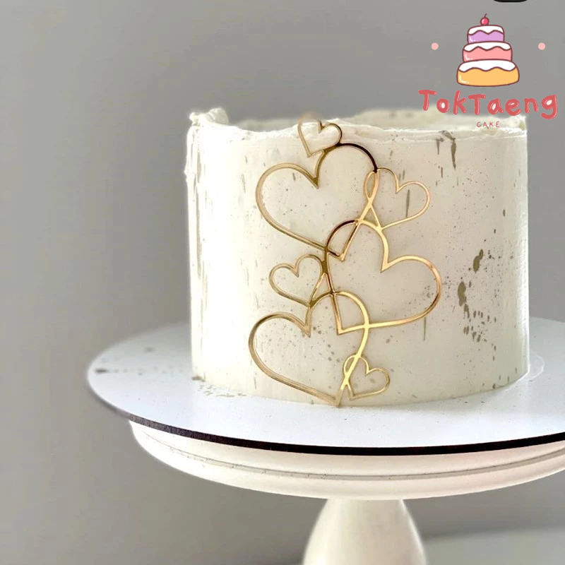 หัวใจอะคริลิค ป้ายหัวใจ หัวใจ โคมไฟหัวใจ ดอกกุหลาบปลอม แต่งเค้ก 919 1028 1314 1639 1882 1883