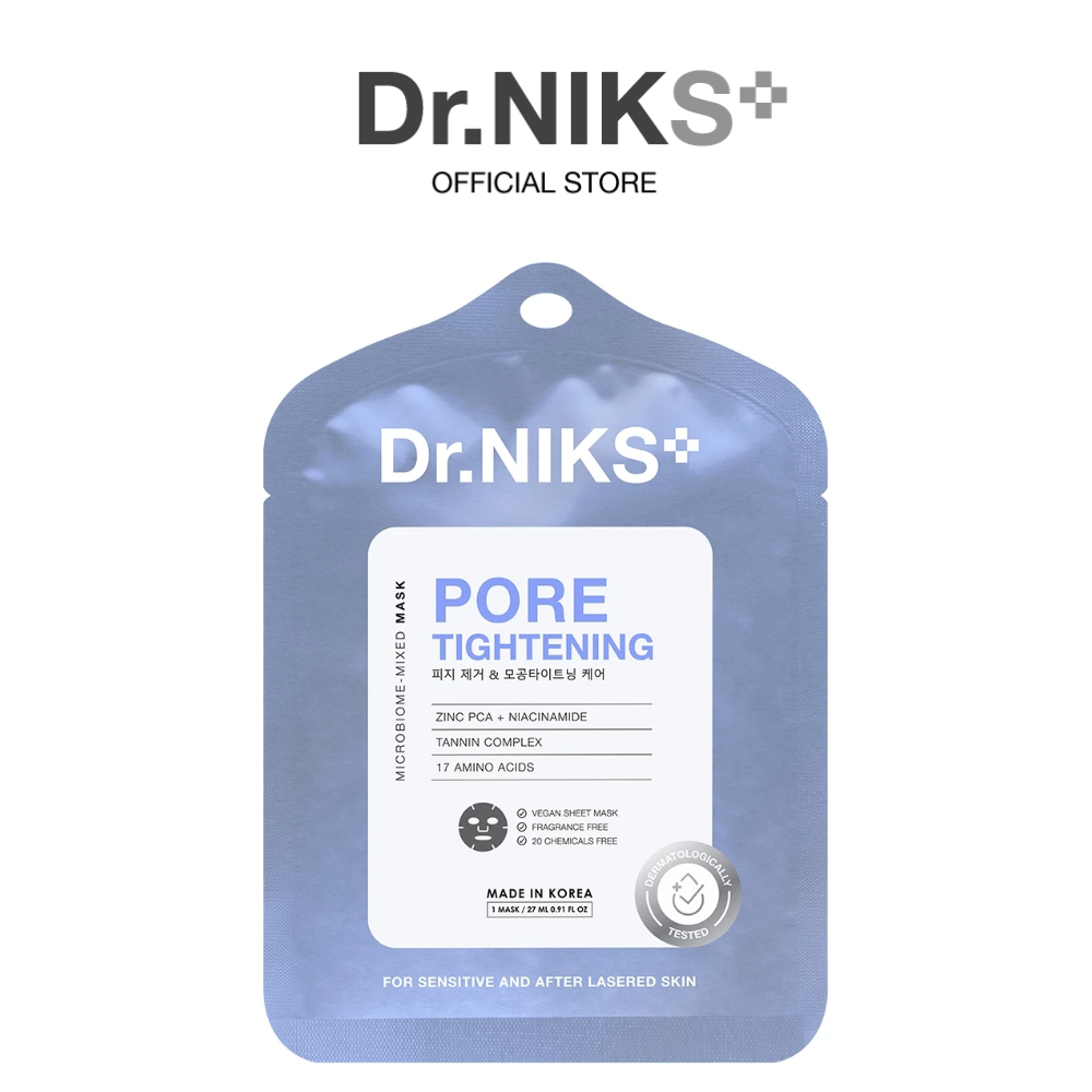 Dr.NIKS พอร์ไทท์เทนนิ่งไมโครไบโอม-มิกซ์มาสก์ 27ML ดร.นิกส์