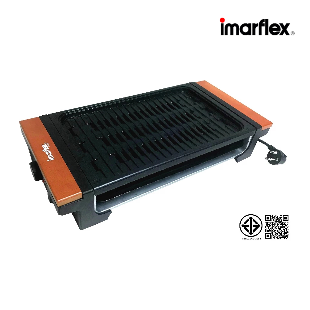 [เกรดบี/กล่องชำรุด] Imarflex_Z_ เตาปิ้งไร้ควันอเนกประสงค์ รุ่น EG-665(B)