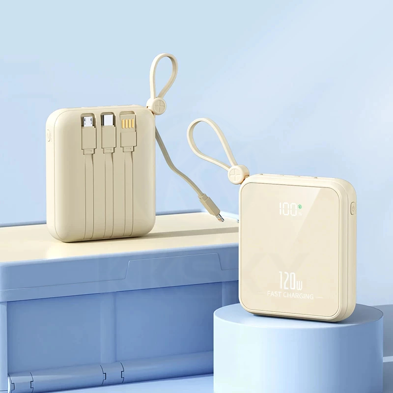KKSKY powerbank fast charge 22.5W 20000mAh พาวเวอร์แบงค์ มีสายชาร์จในตัว แบตสำรองพกพา ประกัน1ปี