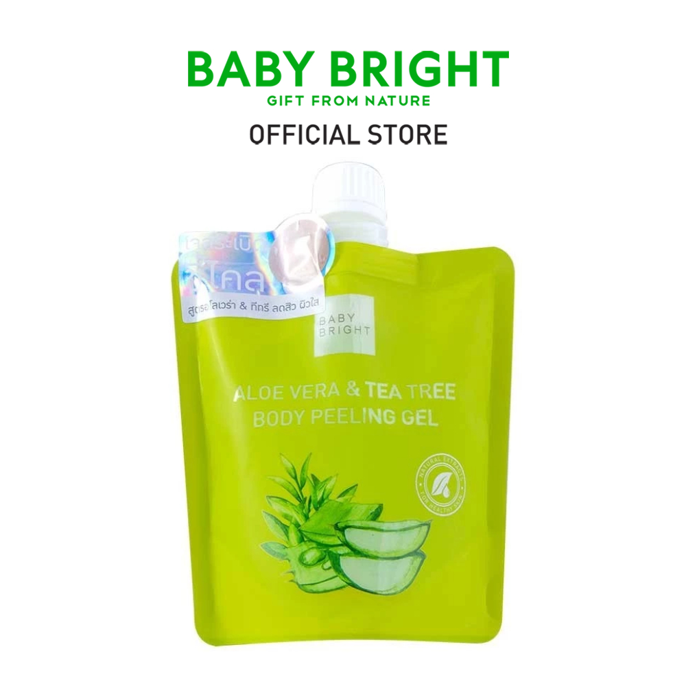Baby Bright อโลเวร่าแอนด์ทีทรีบอดี้พีลลิ่งเจล 200ml