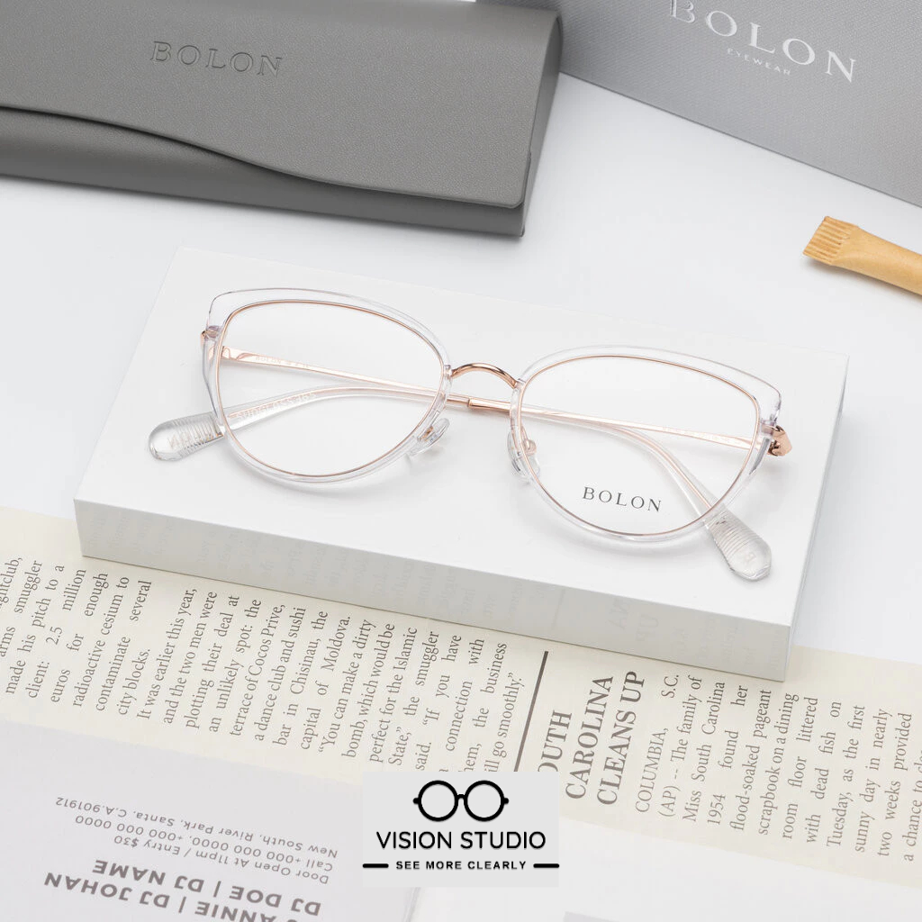 แว่นสายตา BOLON รุ่น Prague BJ6156 B93 Transaprent / Rose Gold