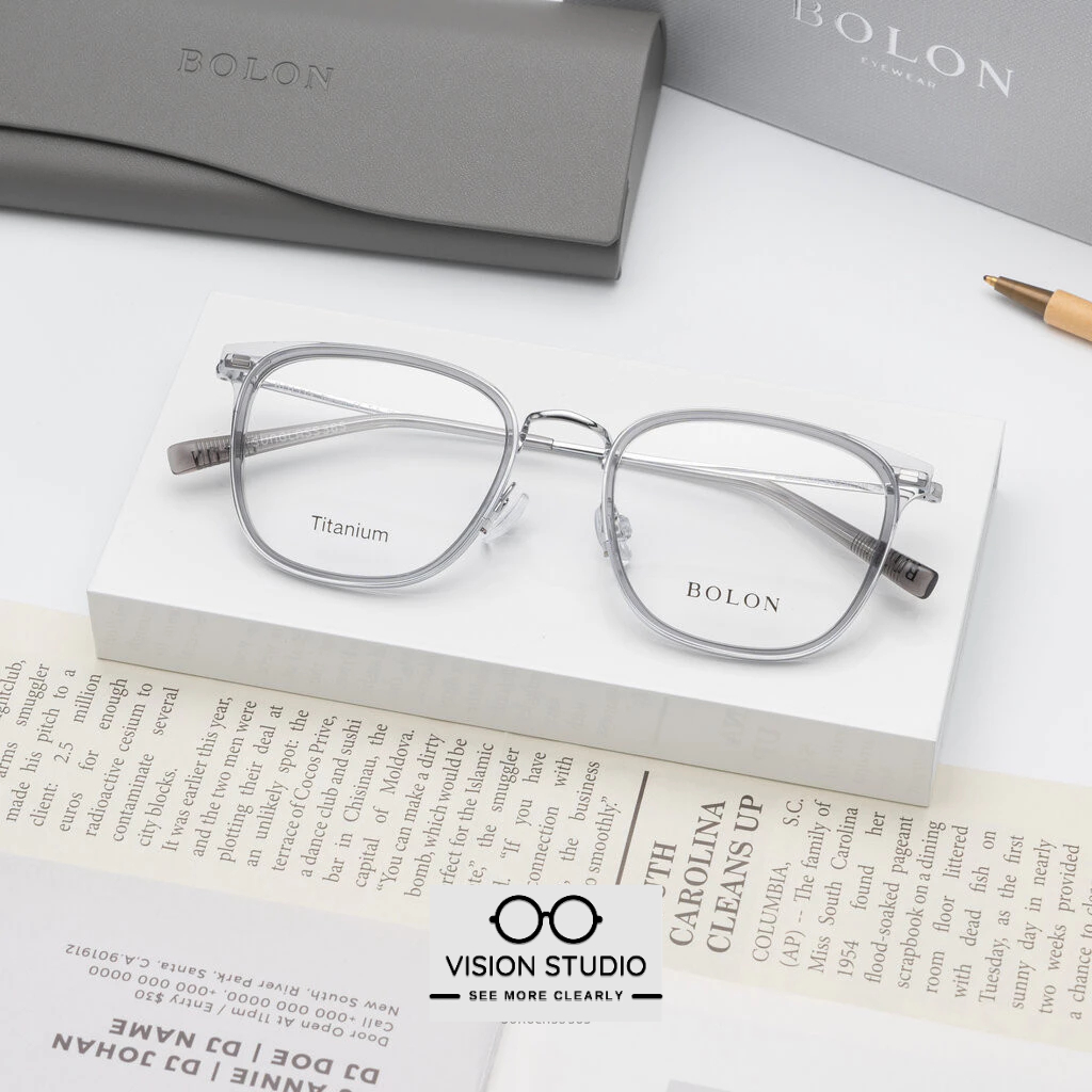 แว่นสายตา BOLON รุ่น BA6021 B16 Transparent Grey / Silver