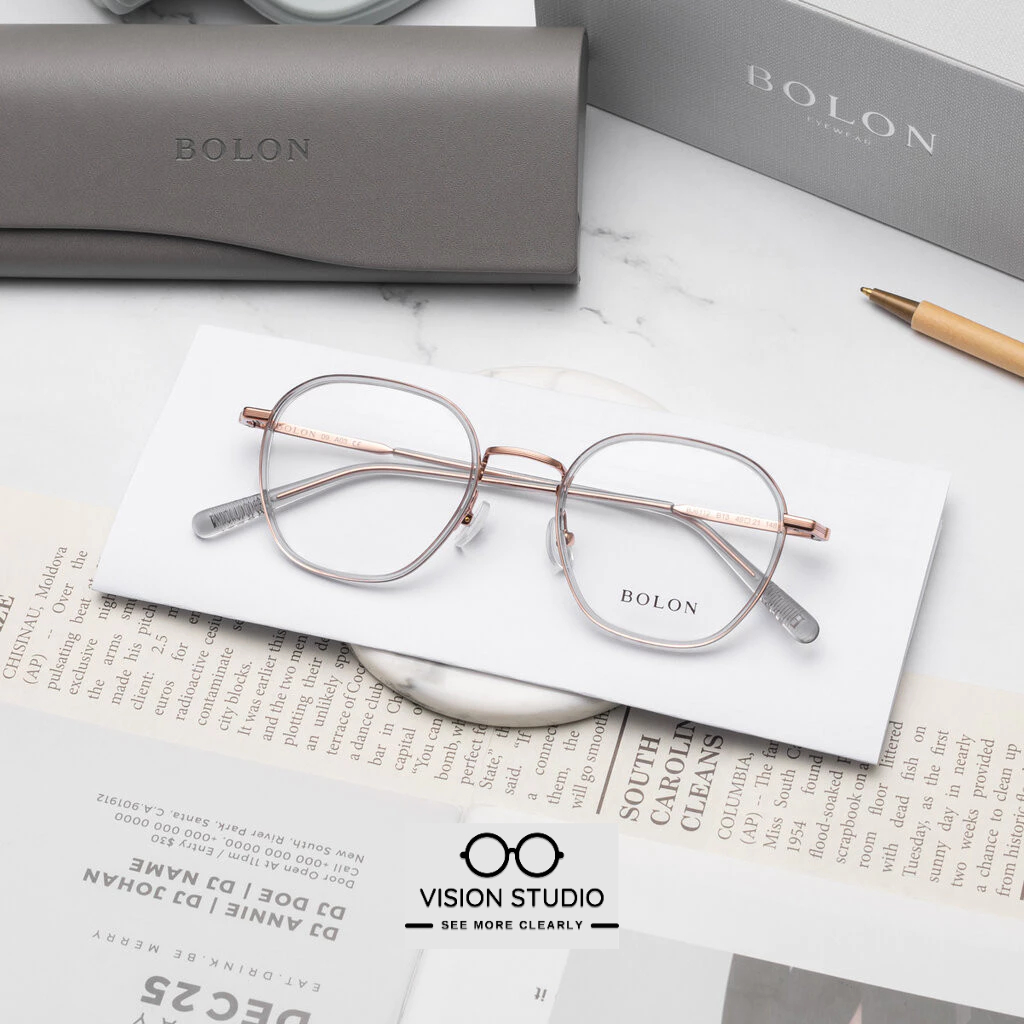 แว่นสายตา BOLON รุ่น BJ6112 B13 Grey Rose Gold