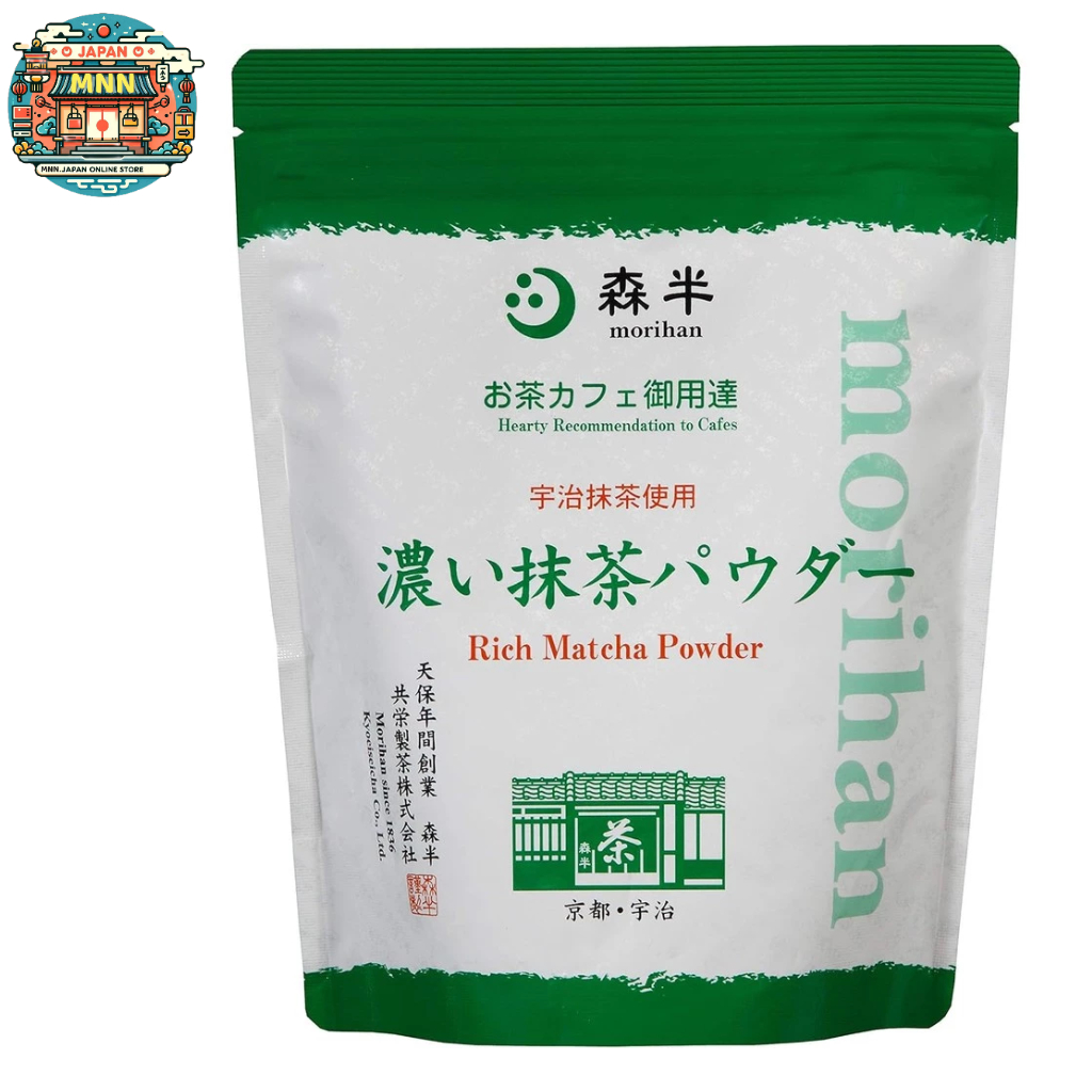 ผงมัทฉะเข้มข้น ส่งจากญี่ปุ่น.Morihan Dark Matcha Powder 500 g Bag