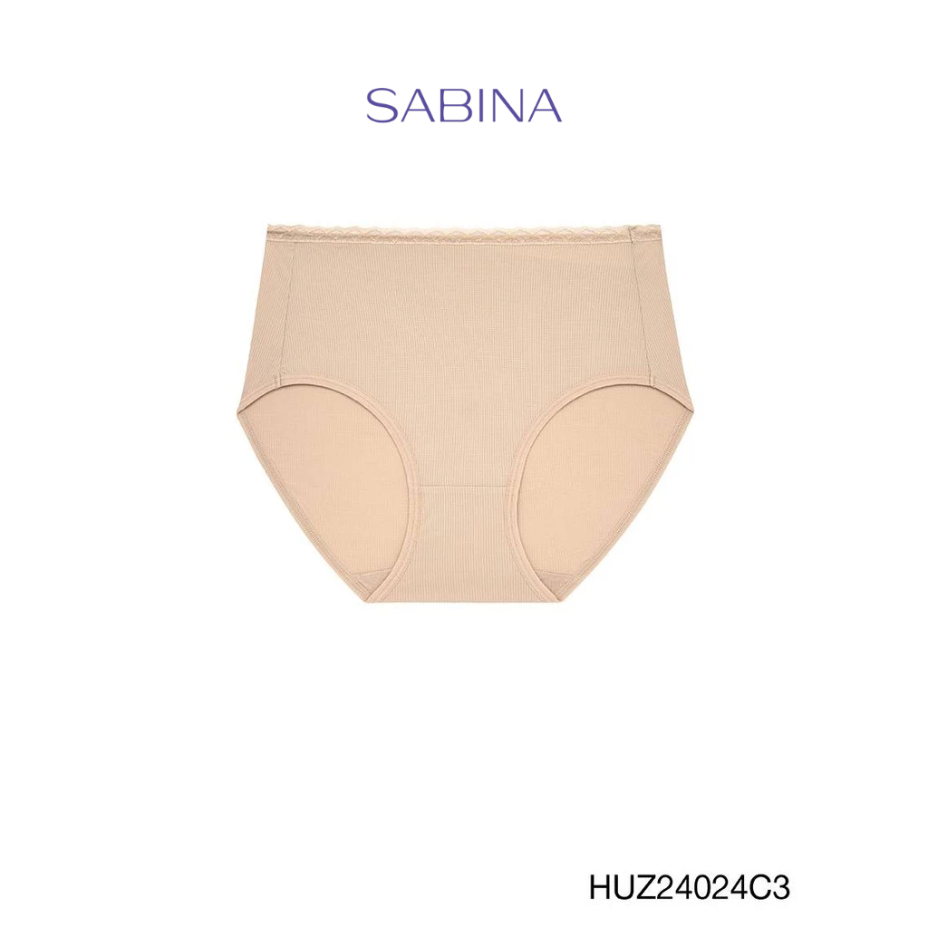 Sabina Habpy Panty กางเกงในทรงเอวสูงปานกลาง รหัส HUZ24024C3 - สีเนื้อเข้ม