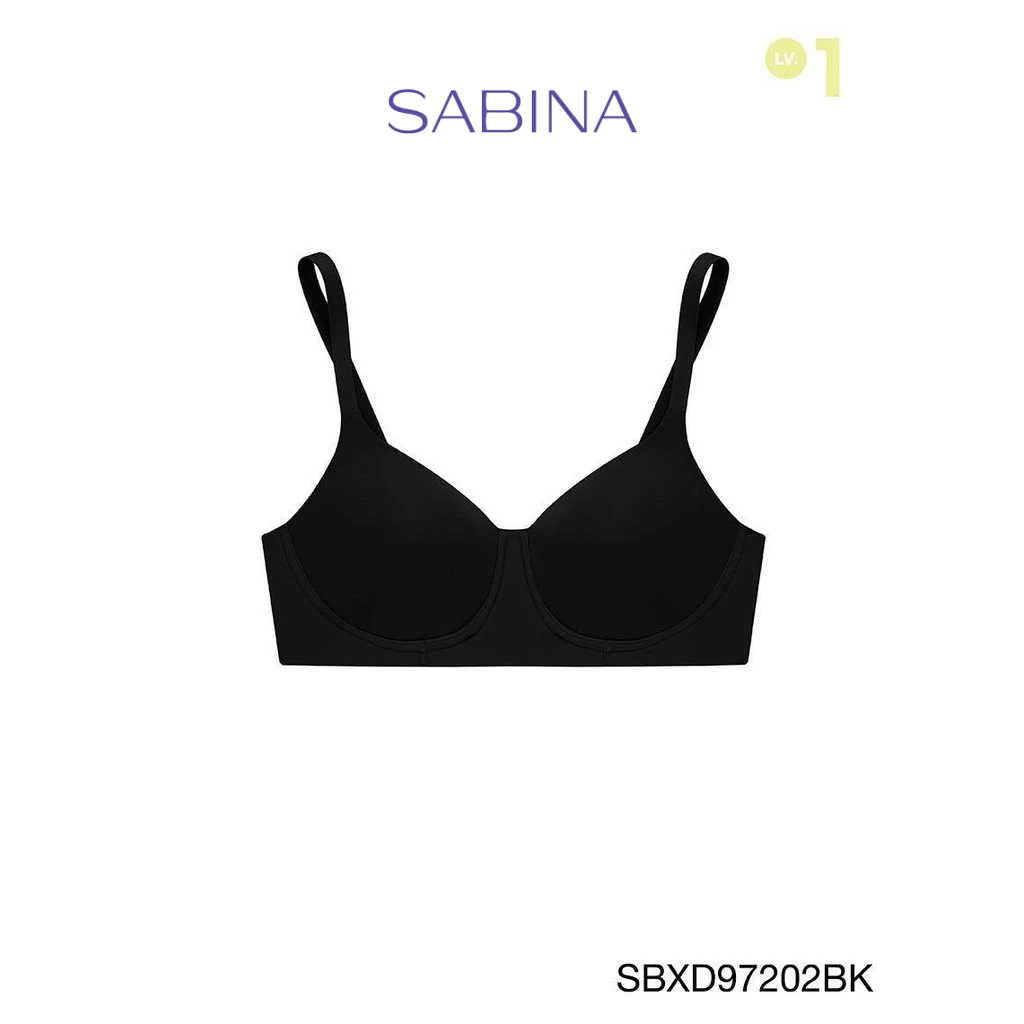 [Online Exclusive]  SABINA BRALESS | PERFECT BRA เสื้อชั้นในไม่มีโครง Seamless Fit รหัส SBXD97202BK 
