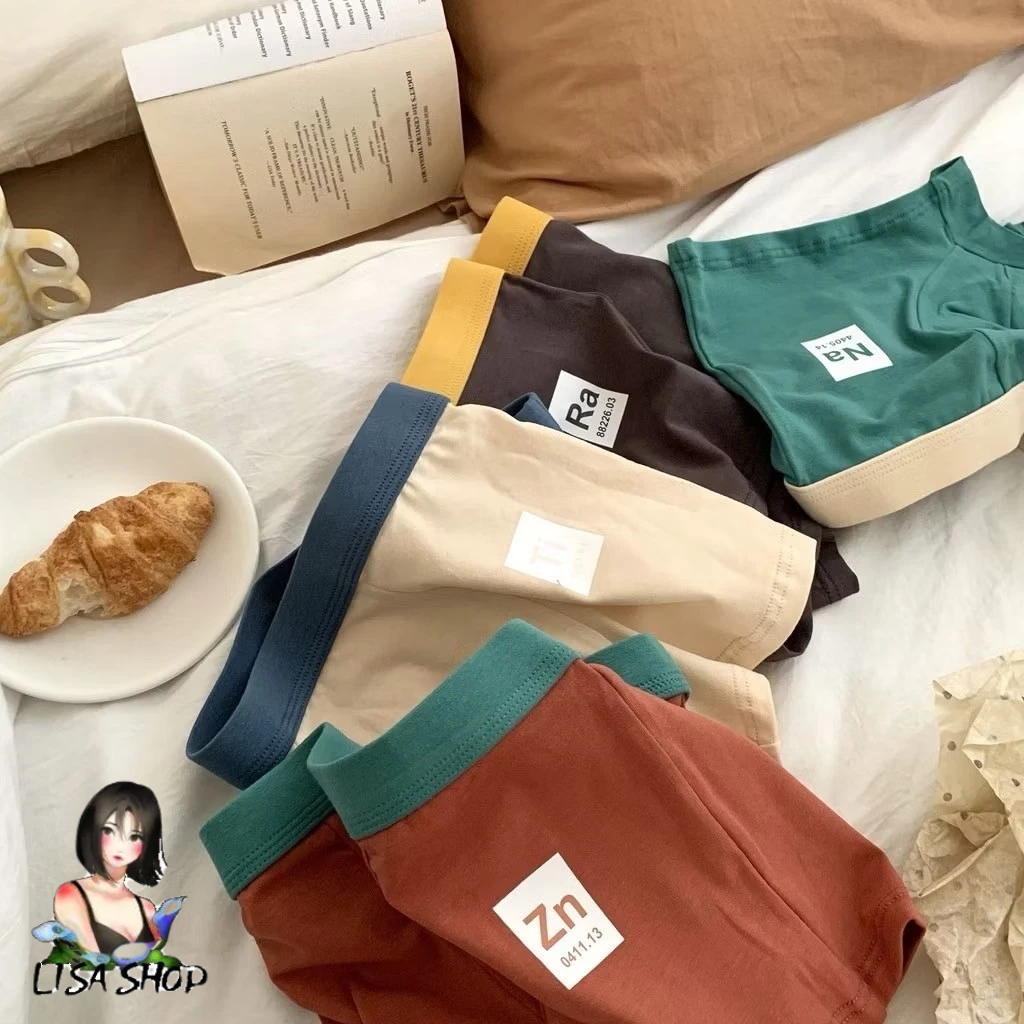 กางเกงในบ๊อกเซอร์ สีพื้นพลาสเทล ผ้านิ่ม กางเกงชั้นในชาย Boxer ระบายอากาศได้ดี A3200