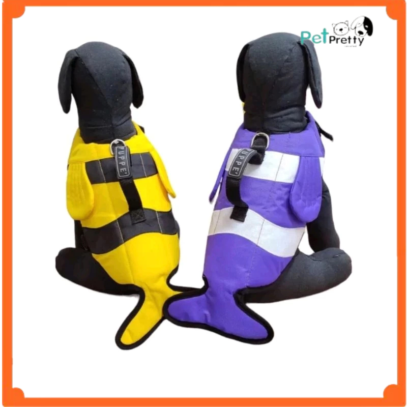 PUPPE เสื้อชูชีพสุนัข 2แบบ : S รอบตัว48-60cm. หรือ19-23.5.นิ้ว (เสื้อชูชีพหมา เสื้อชูชีพสัตว์เลี้ยง 
