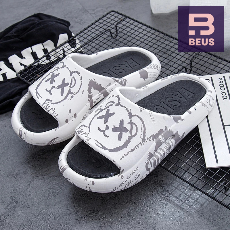 Beus รองเท้าแตะผู้ชาย รุ่น HP ใส่สบาย พื้นนุ่มนิ่ม พื้นรองเท้ามีความหนา 2.5cm. ออกแบบดีไซน์สวยงาม