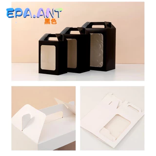 🌈EPA🌈กล่องหน้าใส กล่องของขวัญแบบ DIYพับเองได้ มี3ขนาด ทรงหูจับ