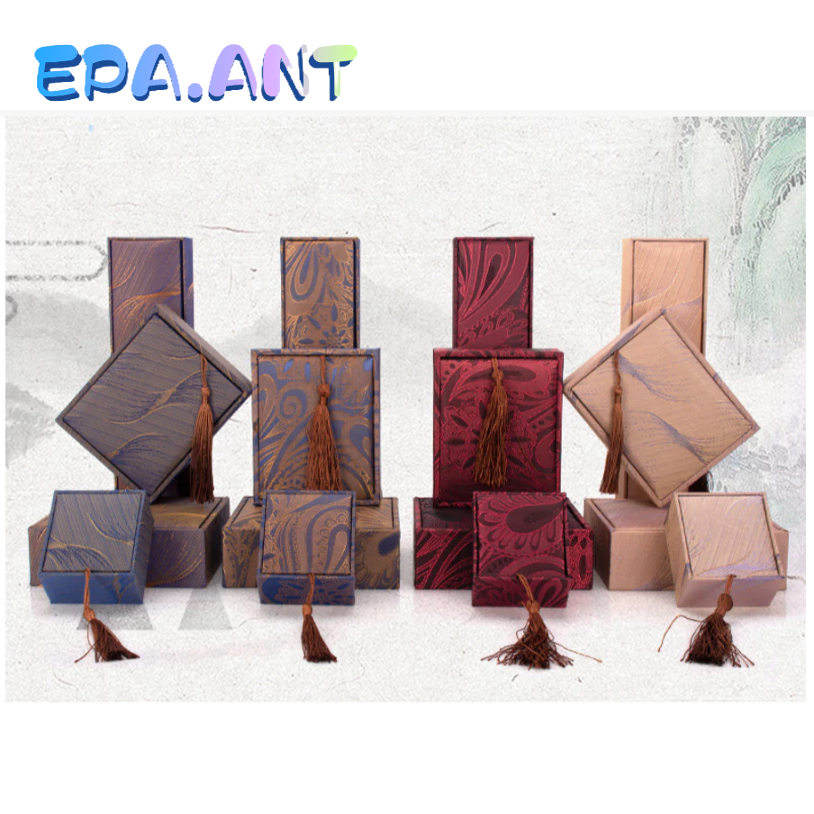 EPAกล่องจีน กล่องเครื่องประดับ ลายจีน+พู่ห้อย