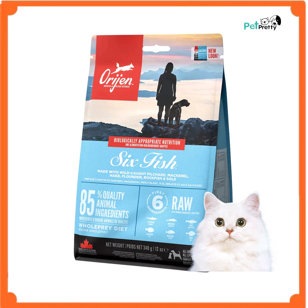 (5.4 kg) Orijen Cat Six fish อาหารแมว สูตรปลา 6ชนิด ( โอริเจน )